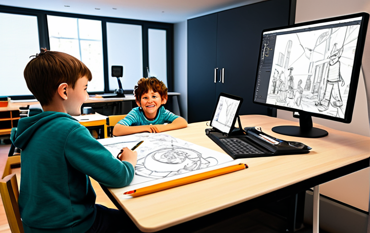 **

A team of cheerful animators in a brightly lit studio, fully clothed and wearing appropriate attire, collaborating on character designs for a children's cartoon. Desks are cluttered with sketches and digital tablets. The atmosphere is creative and collaborative. Safe for work, family-friendly, perfect anatomy, natural proportions, high-quality rendering, professional environment.

**