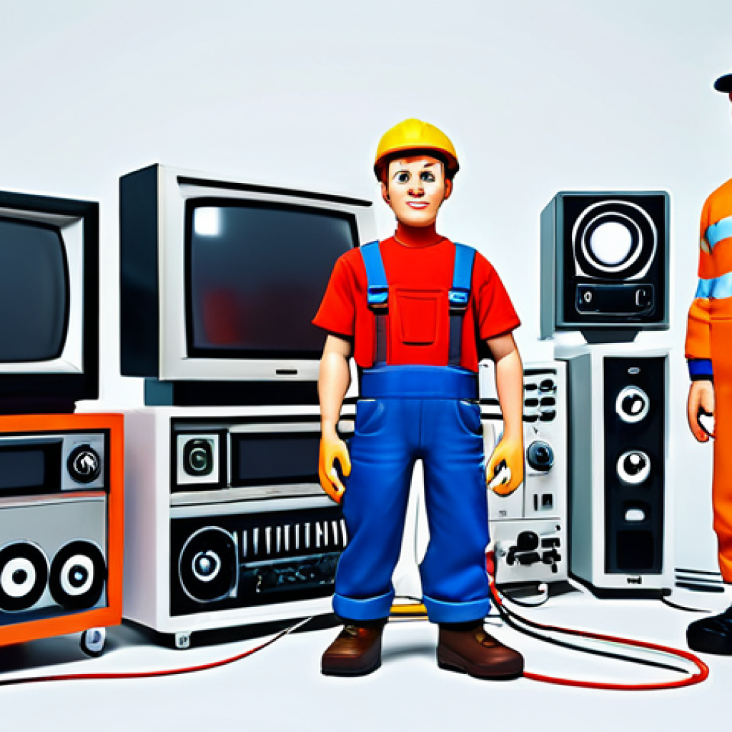 퍼피구조대 방영권 협상 - "Fixies" learning about electronics.**

"A group of Fixies, small cartoon characters, are gathered a...