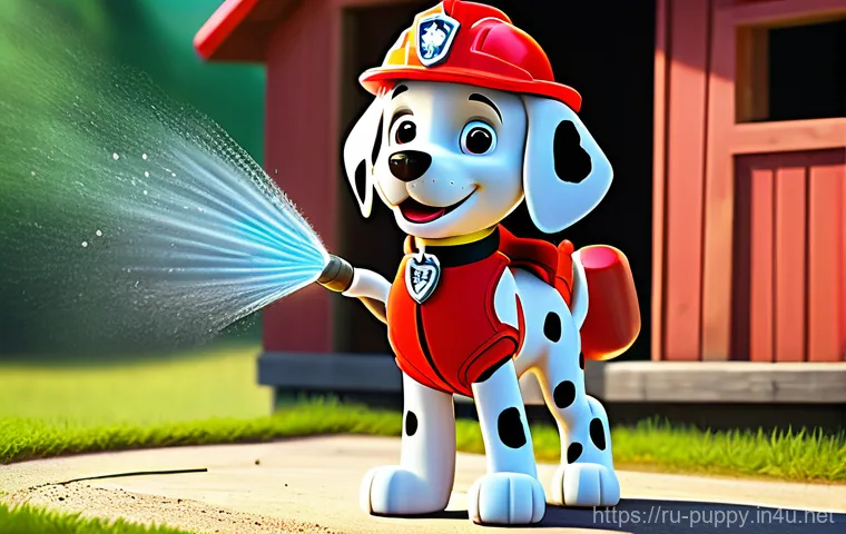 퍼피구조대 게임 출시 정보 - A vibrant and colorful aerial view of Adventure Bay from PAW Patrol, showcasing its diverse landscap...