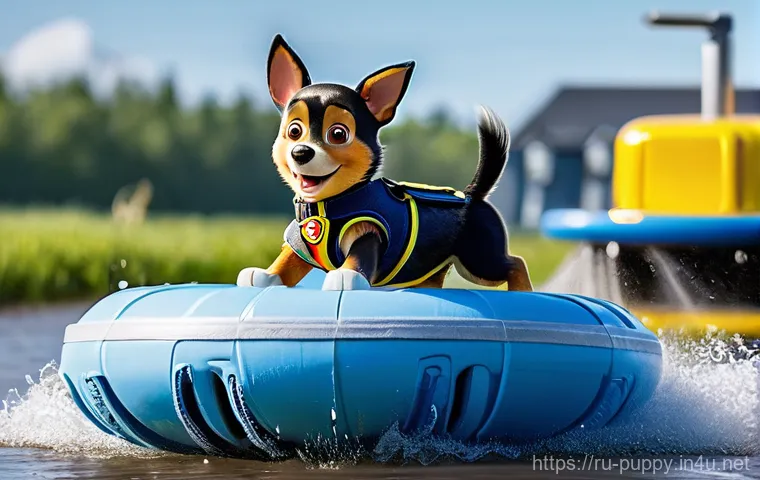 퍼피구조대 에피소드 기반 교훈 - **Prompt:** A dynamic, action-oriented scene depicting the Paw Patrol pups actively engaging in a co...