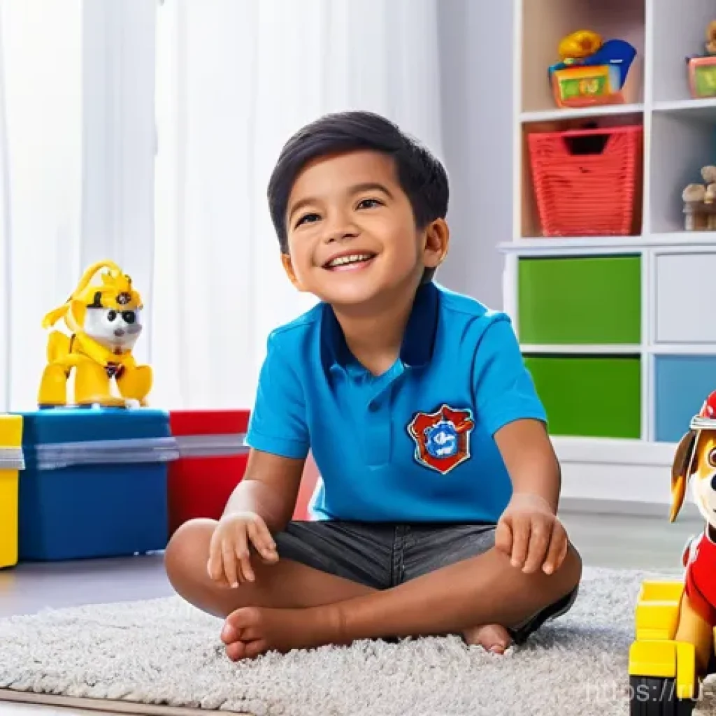 퍼피구조대 협력 브랜드 - **Prompt 1: A joyful child playing with Paw Patrol transforming vehicles and figures.**
    "A vibra...