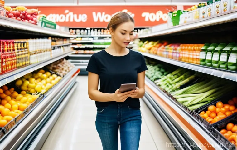 퍼피구조대 팬들과의 소통 - **Prompt 1: Smart Shopping in a Russian Supermarket**
    A wide shot of a brightly lit, modern Russ...